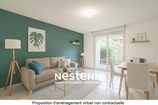 A VENDRE - PLAISANCE DU TOUCH - Appartement 3 pièces 60m² en rez de chaussée avec terrasse et parking