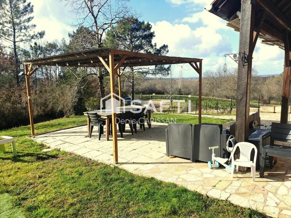 Maison individuelle 5 pièces, côté campagne, à 10 Mn de Bergerac