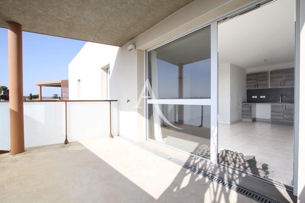 PIGNAN - APPARTEMENT 2 PIÈCE(S) 41,40 m2 - TERRASSE - DOUBLE PLACE DE STATIONNEMENT