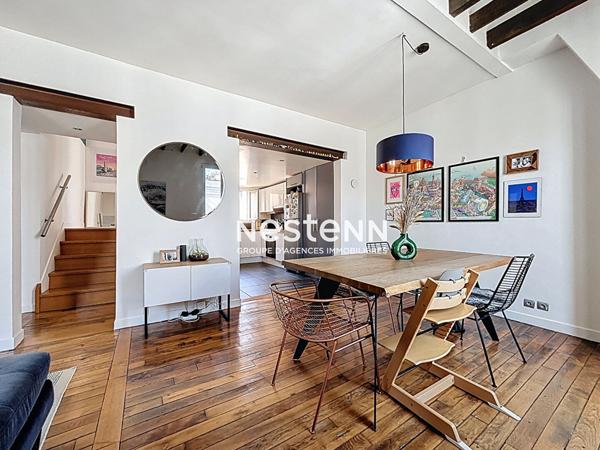 ISSY LES MOULINEAUX - QUARTIER LA FERME - Vente d'un appartement 3 pièces en duplex traversant en dernier étage