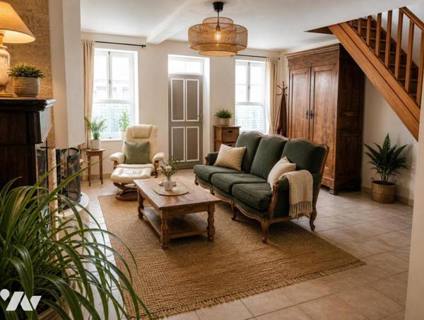 Malicorne sur Sarthe : Maison de bourg avec jardin et dépendances 