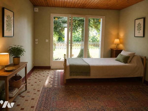 Malicorne sur Sarthe : Maison de bourg avec jardin et dépendances 
