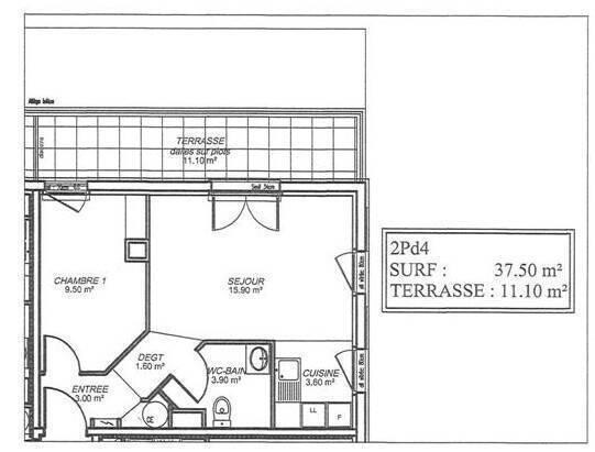 Appartement 2 pièces                                        - 44300 Nantes - La Beaujoire Réf : 12566