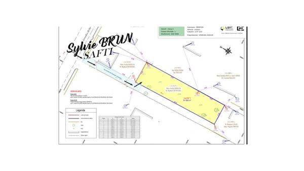 Terrain à bâtir borné d'une superficie de 600 m²