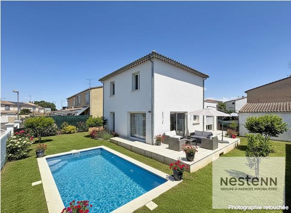 A vendre, villa récente 3 chambres avec terrain de 315 m² à Mauguio