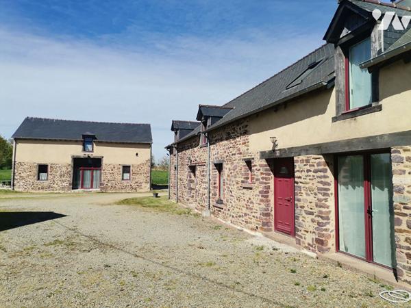 EXCLUSIVITE - IFFENDIC longère de 230 m² avec gîte, hangar et grange