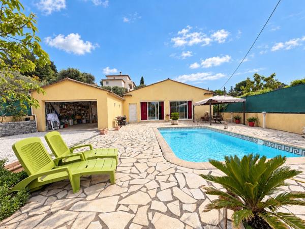 Villa plain-pied 195 m², piscine et garage  PEGOMAS (06)