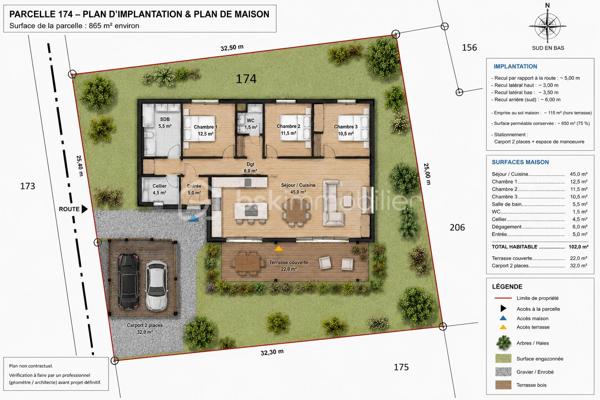 Découvrez ce magnifique terrain de 834 m² dans un lotissement qui vous offre une toile vierge pour réaliser vos projets de construction. Situé dans une région en pleine expansion, ce bien vous garantit une ambiance paisible et un cadre de vie exceptionnel, sans être trop éloigné des commodités urbaines. 

Terrain viabilisé et libre de constructeur.

11 RUE DURRFELD - BITSCHWILLER LES THANN

Ce terrain vue dégagée vous permet de concevoir l’habitation de vos rêves, en profitant pleinement de l’espace et de la tranquillité. Imaginez votre future maison, entourée d’un jardin spacieux où vous pourrez vous ressourcer. 

Ce terrain est une opportunité rare pour y intégrer vos propres idées de standing et d'innovations. Les services tels que les transports, les écoles, et les commerces sont à proximité pour une vie pratique et agréable.

Idée d'aménagement plain pieds : plan et côtes non exactes ( largeur environ 23,5m et longueur 37m environ)