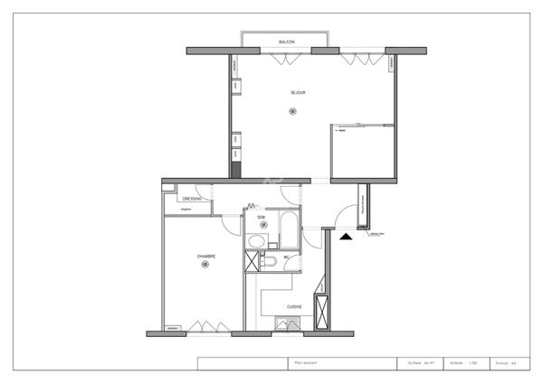 SEVRES CENTRE- APPARTEMENT 3 PIÈCES €370 000 ** - Référence 490-S