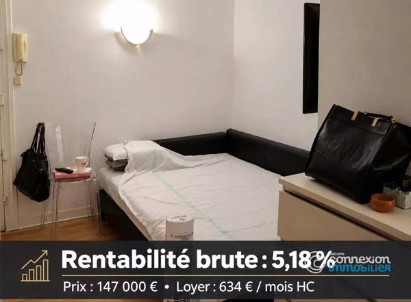 Paris 17e – Studio vendu loué – Idéal investisseur