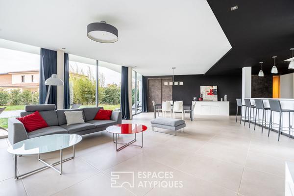 Maison d’architecte avec piscine