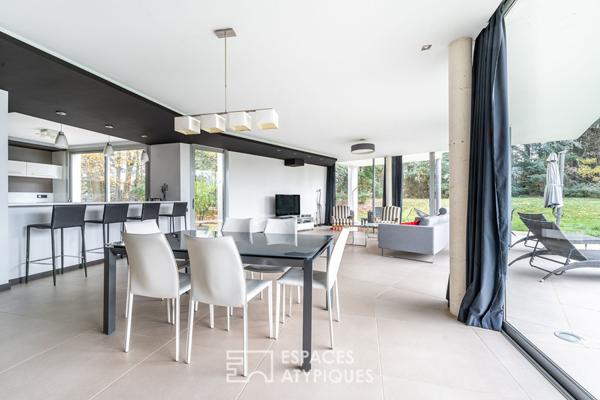 Maison d’architecte avec piscine