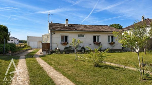 PAUCOURT – Plain-pied 3 chambres avec véranda, garage et jardin