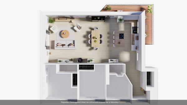 Haute Savoie (74), à vendre SAMOENS - Domaine skiable Grand-Massif - Appartement T3 82,73 m²