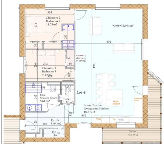 Haute Savoie (74), à vendre SAMOENS - Domaine skiable Grand-Massif - Appartement T3 82,73 m²