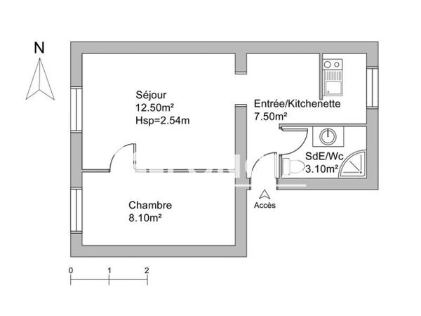 Location Appartement 2 pièces 31.2 m² - 26 RUE JEAN-JACQUES ROUSSEAU Le Havre 76600