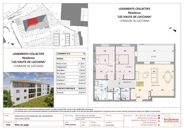 Achat appartement Lucciana - 3 pièce(s) - 70 m² - 288 000 €