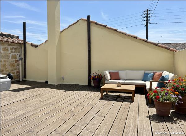 Maison atypique, 3 pièces, avec terrasse de toit – Secteur piscine