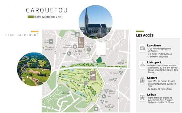 Appartement de type 1 Bis de 40 m² sur Carquefou