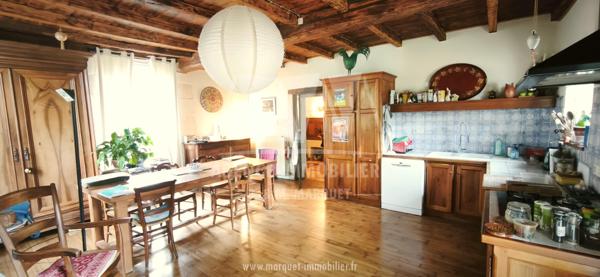 MAISON DE CARACTERE 210 m² AVEC GRANGE, ATELIER ET TERRAIN DE 2 814 m²