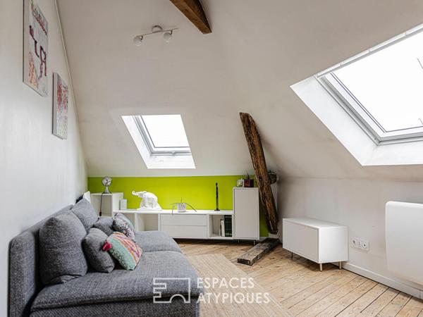 Appartement cocooning sous les toits