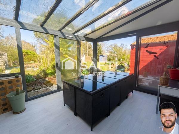 Maison de campagne calme, 2 chambres, dressing, véranda et jardin arboré.