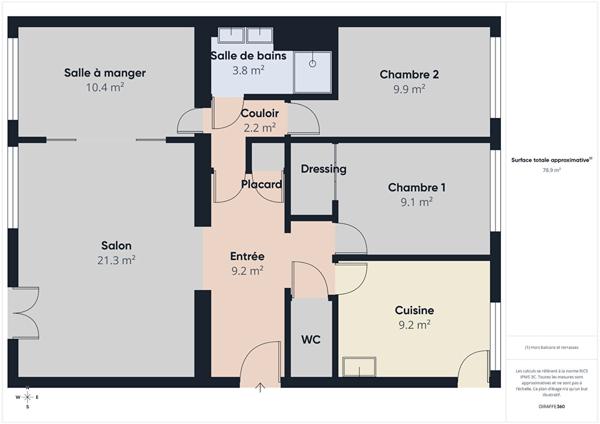 Valence ! Appartement rénové, lumineux et prêt à emménager, proche centre-ville