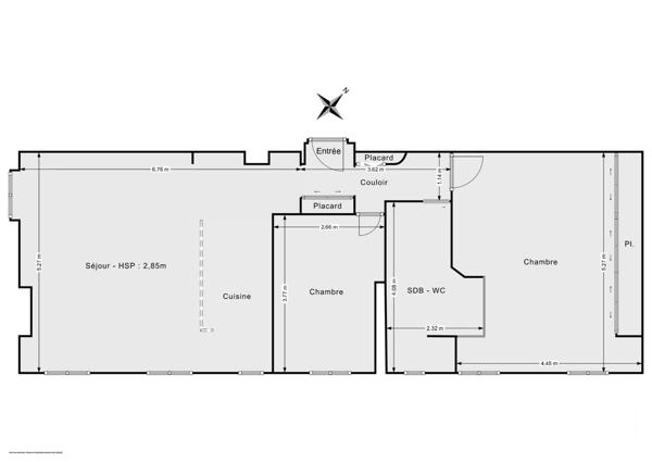 Appartement F3 à vendre  3 pièces - 74,63 m2 PARIS - 75011