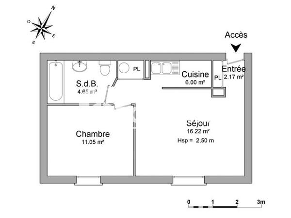 Location Appartement 2 pièces 40.12 m² - 13 BIS RUE DE LA CHAPELLE Evreux 27000