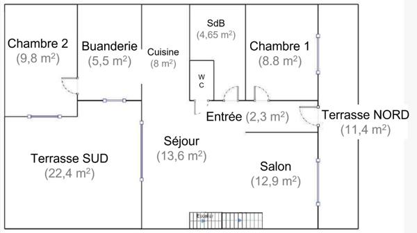 Appartement 6 pièces à vendre à Marseille - Quartier Bon Secours