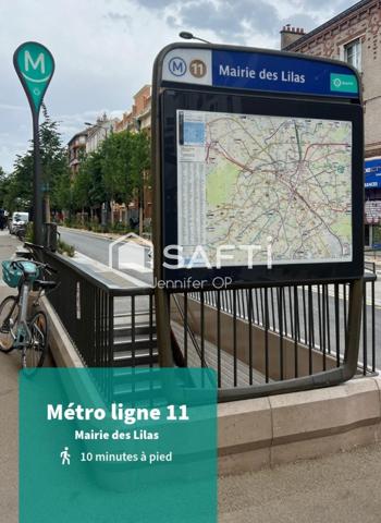 Seulement 10 mins du centre ville Les Lilas et Métro ligne 11