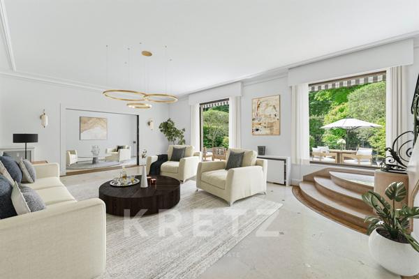 Triplex 370 m2 avec double jardin face au Bois de Boulogne