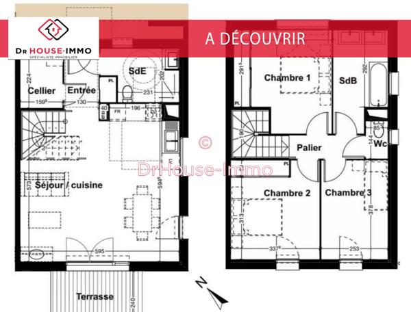 Maison à vendre 4 pièces de 90 m²