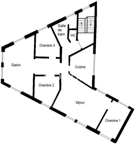 Appartement familial Hypercentre de Soissons 139 m2