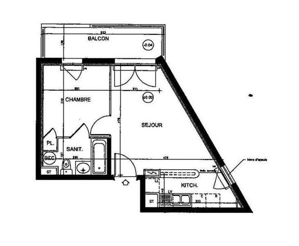 Appartement 2 pièces - 44300 Nantes -  NANTES