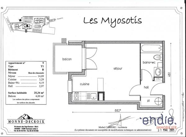 T1 - GAGNAC SUR GARONNE - JESSICA ET PATRICE - ENDIE IMMOBILIER