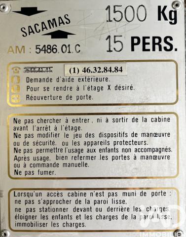 Parking à vendre 11 m² Paris 15