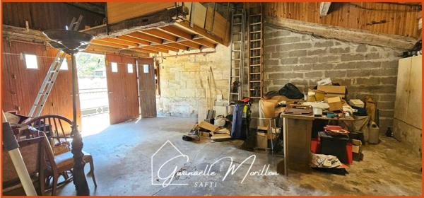 Maison pierre, garage, terrain constructible