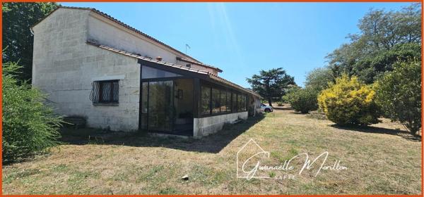Maison pierre, garage, terrain constructible