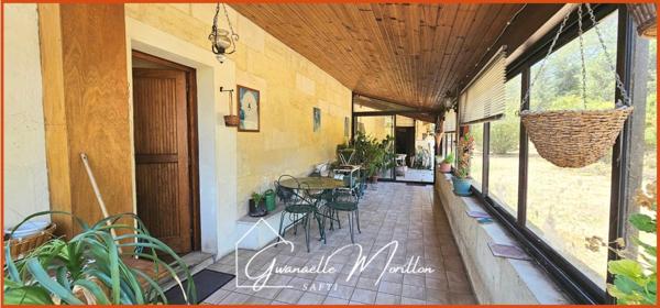 Maison pierre, garage, terrain constructible