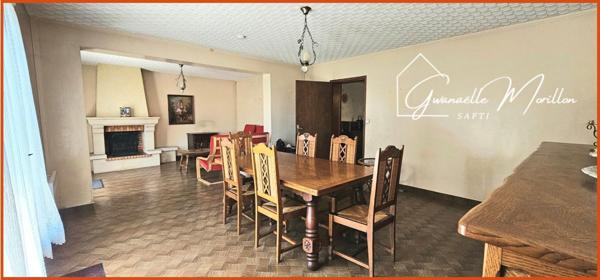 Maison pierre, garage, terrain constructible