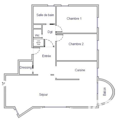 Appartement à vendre 4 pièces 84,05 m² Châtenay-Malabry