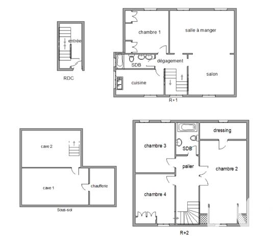Immeuble à vendre 239 m² Saint-Brieuc