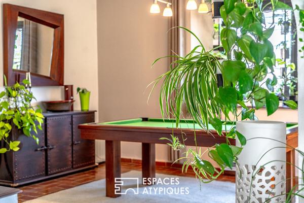 Corps de ferme familial avec piscine