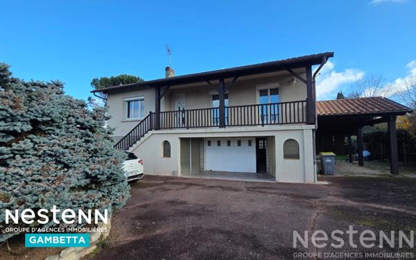 Vente Maison à Leojac, de type 4 avec garage en sous sol et jardin