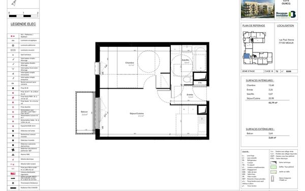 Appartement à louer    2 pièces •  Meaux