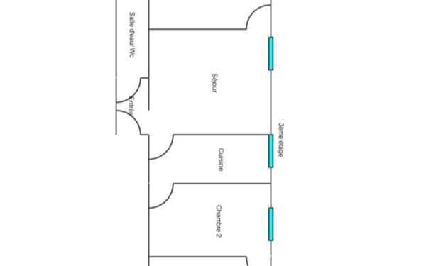 Appartement à vendre    4 pièces • 61 m2 Clichy