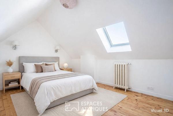 Meulière de caractère avec jardin et terrasse