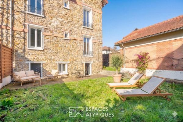 Meulière de caractère avec jardin et terrasse