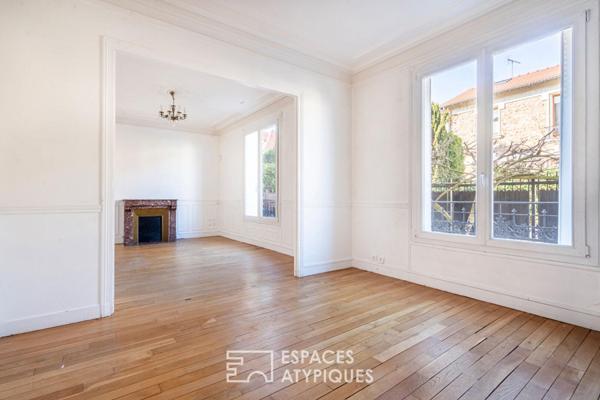 Meulière de caractère avec jardin et terrasse